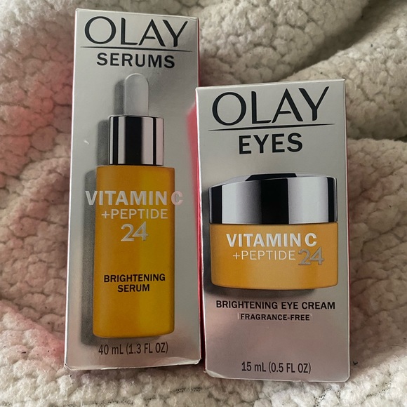 OLAY Other - NEW BUNDLE! Olay Vitamin C+ Peptide 24 Eye Cream & Brightening Se…